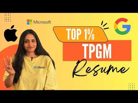 🚀 The Architecture of a Top 1% TPM Resume