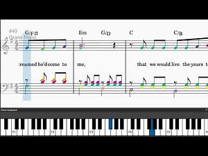 I Dreamed A Dream (from Les Miserables) by Boublil and Schonberg - Easy piano tutorials with s...