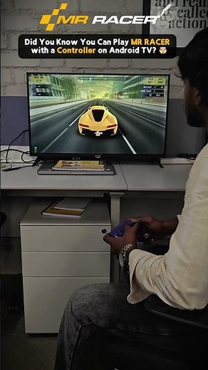 Experience MR RACER on Android TV with Bluetooth controller