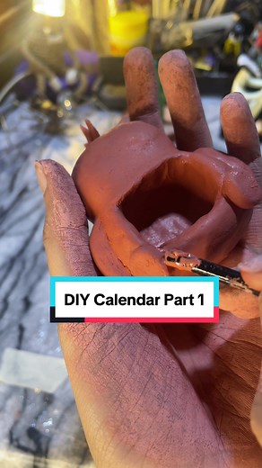 DIY Calendar😱 #art #craft #foryou #foryoupage #viraltiktok #viralvideo #trending #fyppppppppppppppppppppppp #artistsoftiktok #handmade #diy #crafter #creative #artist #diyproject #clayart #clay #diyart