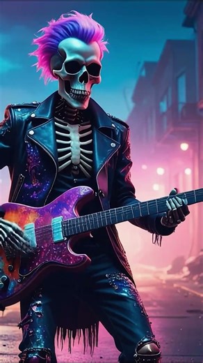 Skeleton Plays Heavy Rock #skeleton #guitar #rock #heavyrock #rocksolo