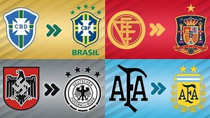 38K views · 774 reactions | The evolution of the most famous national football teams logo   Khalid 10 | Magic Hands Creations | Facebook