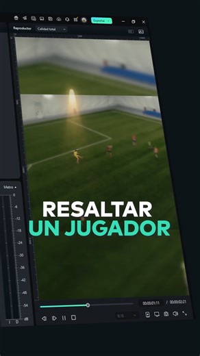 Que no pierdan de vista tus pases en el futbol! Con este efecto de enfoque en Filmora, la estrella de la cancha eres tu! ✅ Duplica tu video ✅ Usa Recorte Inteligente y rastrea al jugador ✅ Súmale desenfoque al fondo y un halo de luz ✨ Comenten a que equipo le van ustedes o etiqueten a su amigo futbolero! #futboledits #socceredits #ediciondevideo #editarvideos #editordevideos #Filmora #WondershareFilmora | Wondershare Filmora Video Editor Español