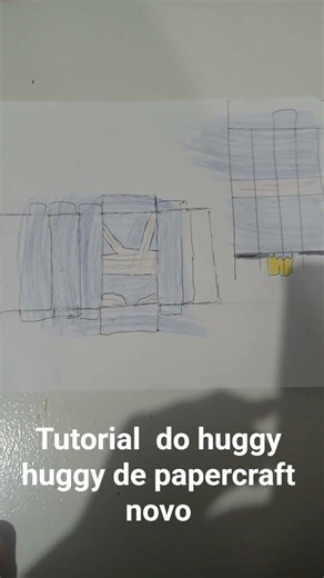 tutorial do huggy huggy papercraft