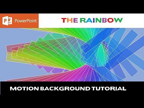 The Rainbow Animation in PowerPoint Tutorial | Animated Background