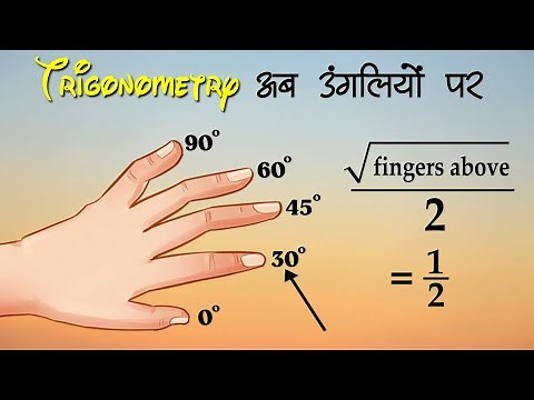 Trigonometry की Values निकाले सिर्फ अपनी उंगलियों को देखकर | Trigonometry Hand Trick
