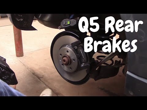 Replacing the rear brakes on an Audi Q5