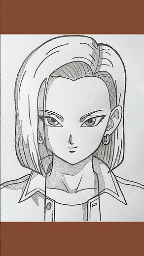 Android 18 drawing from Dragon Ball Super #android18 #anime #short #drawing #dragonballsuper
