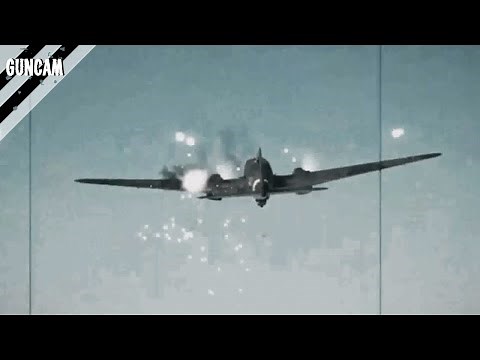 WW2 Guncam - P-51D attack on He-111 Squadron | IL-2 Sturmovik