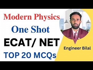 NUST Physics Past Papers Modern Physics One Shot ǀǀ ECAT Physics Past Papers ǀǀ UET ECAT Preparation