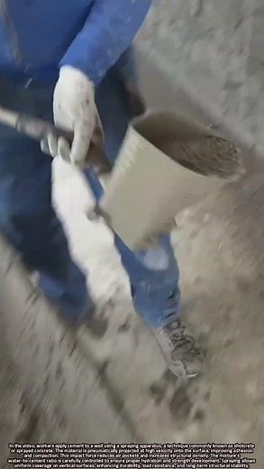 Shotcrete Application and Cement Adhesion Mechanics