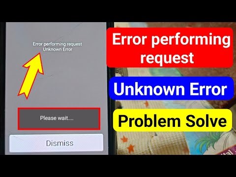 How to Fix Error Performing Request Unknown Error iPhone | Error performing request Unknown error