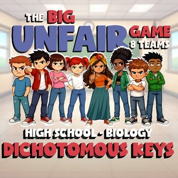 Dichotomous Keys BIG UNFAIR GAME - No Prep Biology Science Review Activity
