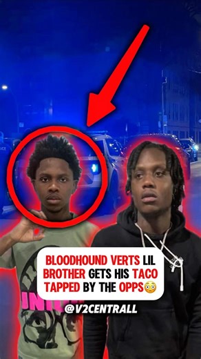 Bloodhound Verts Lil Brother Gets His Taco Tapped By The Opps😳 #chiraq #drill