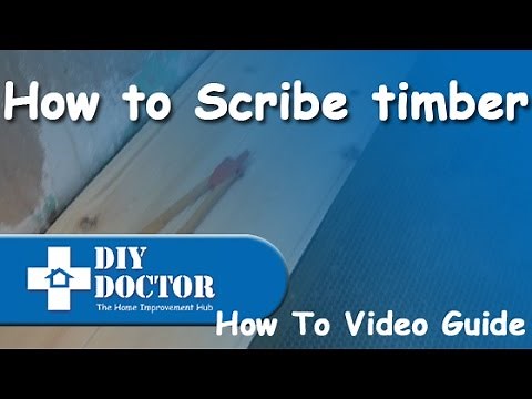 How to scribe timber against uneven surfaces