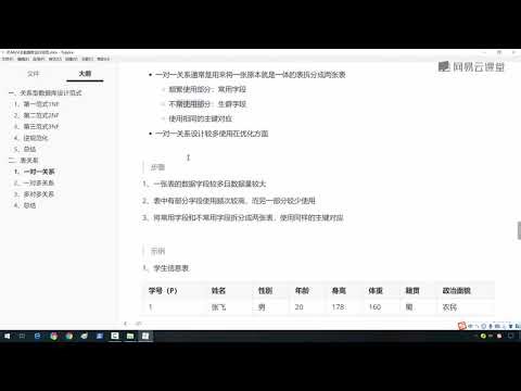《6天掌握mysql基础视频》 1·86 一对一关系