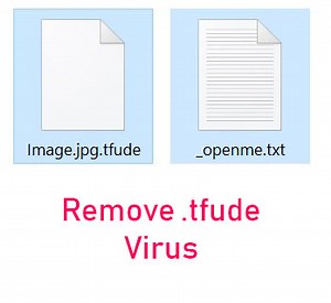 .tfude Dateien Virus - Wie finde ich es entfernen (  Entschlüsseln von Dateien)