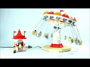 Epic Electric Aerial Rotating Swing Chair Built with LEGO Bricks | DIY LEGO Project