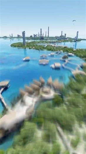 地球の未来、これマジ？近未来すぎる島パースに脳がバグる… #都市計画 #近未来 #GARAPAGO