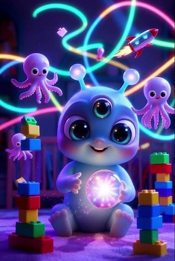👽 Alien Baby's Magical Toy! Zero-Gravity Chaos in Space Nursery