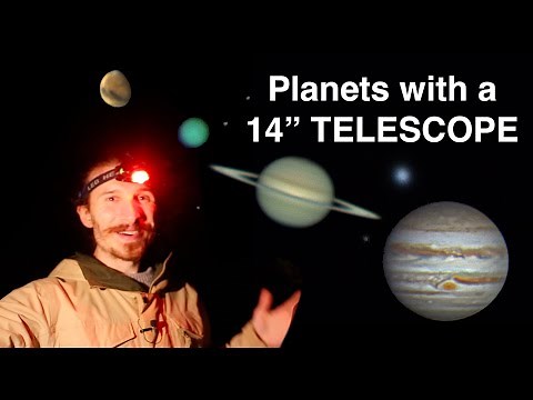 Capturing the planets with a HUGE 14" telescope