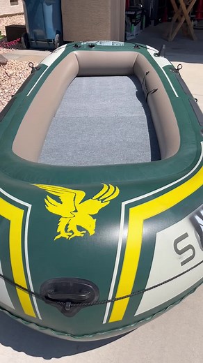 DIY Fishing Boat: Spring Vibes Motorboat Inflatable Challenge