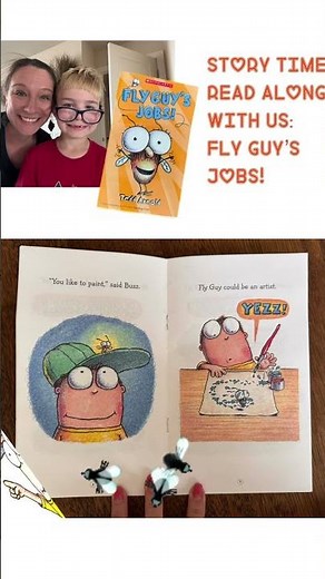 Storytime read aloud- fly guy book! Nice read! Great resource for teachers & parents! ‪@scholastic‬