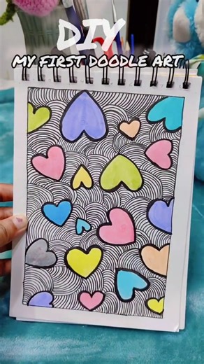 beginner's first doodle art #shorts #viral #craftideas #doodleart
