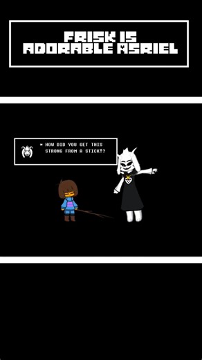 Frisk is Absolutely Adorable Asriel#shorts #undertale #deltarune