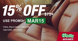 59K views · 23 reactions | Take advantage of your extra hour with 15% off your next purchase of %75+. Spring is right around the corner and the time to plan for those spring projects is now! | O'Reilly Auto Parts | Facebook