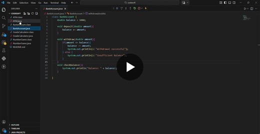 #codsoft #internship #javadevelopment #programming #learning | Jasmin Shaik