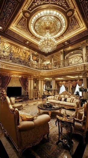 World’s Most Luxurious Mansion Living Room | Royal Palace Interior