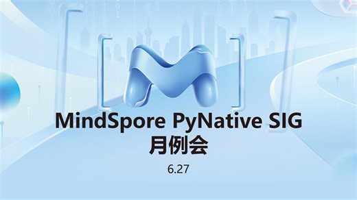 MindSpore PyNative SIG月例会(2025.06.27)