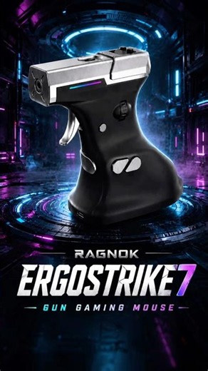 🖱️Ragnok ERGOSTRIKE 7 🔫 GUN MOUSE With Recoil for FPS Games Like Call Of Duty 🔥