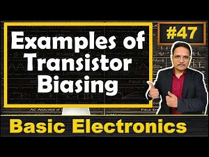 3. Solved Examples of Transistor Biasing | Voltage Divider Bias Transistor Example | Electronics