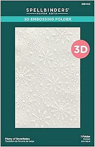 Spellbinders 3D Embossing Folder 5.5"x8.5" - Flurry of Snowflakes