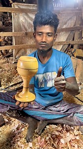 560K views · 7.6K reactions | Amazing wooden glass making process | Hasan Ali | Facebook