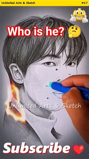 Korean Boy Tutorial 🎨 #art #drawing #sketch #shorts