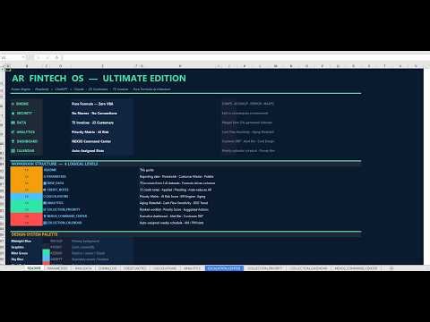 How We Built a FinTech Enterprise OS in Excel (No VBA/Macros)