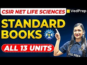 Best Standard Books for CSIR NET Life Sciences | Unit-Wise Guide (All 13 Units) | Ved Prep Biology