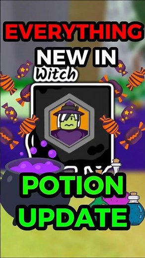 EVERYTHING NEW in the POTION UPDATE! Witch Class, Brewing, New Seeds & MORE Candy! | 99 Nights