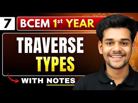 Lec 7 : Compass Surveying & Types of Traverse | BCEM | Basic Civil Engineering Mechanics