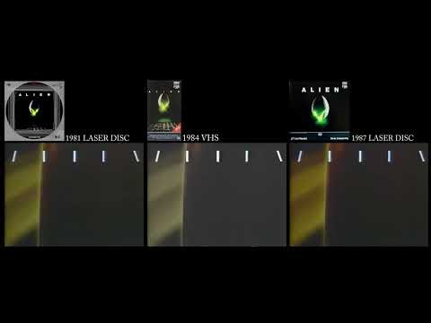 Alien (1979) LD-VHS-LD Opening Comparison