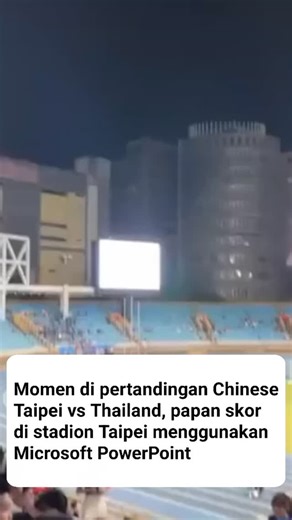 sepakbolanonstop on Instagram: "Momen Papan skor Timnas di pertandingan Chinese Taipei vs Thailand, papan skor di stadion Taipei menggunakan Microsoft PowerPoint untuk memunculkan papan skor sekaligus line-up pemain Di pertandingan ini Sayangnya Taipei harus kalah 1-6 saja dari Thailand dan menduduki posisi juru kunci klasemen Kualifikasi Piala Asia 2027 Akakah ini yang dinamakan transparasi dalam prosesnya?😁 Buat yang baru bertemu postingan kami, Jangan lupa follow juga akun kita Untuk posting