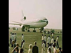Alitalia DC-10-30 arrival in Manila with Pope John Paul II (1981)