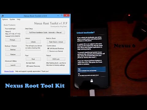 Nexus 6 NRT Unlock bootloader, Root, And TWRP Recovery all in one Tool