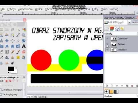 Gimp - konwersja do CMYK