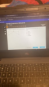 Triangle ABC is congruent to triangle A'B'C' by the HL theorem.... | Filo