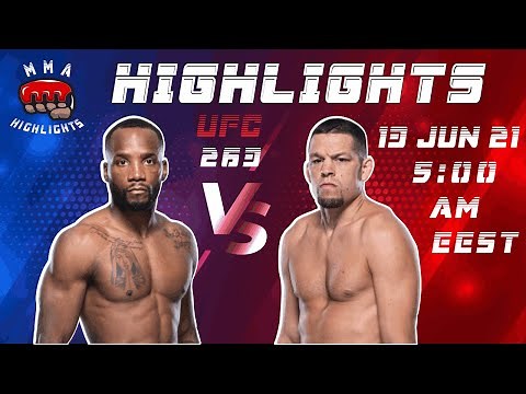 Leon Edwards vs Nate Diaz | UFC 263 | Highlights