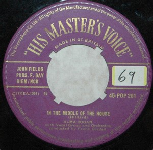 Alma Cogan - In The Middle Of The House